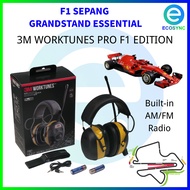 3M WorkTunes AM/FM Radio Noise Cancellation Earmuff F1 Live Trackside Hearing Protector