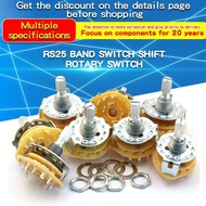 1PCS RS25 6mm Band Switch 1P11T 2P4T 2P5T 2P6T 3P3T 3P4T 4P3T 2P6T Selector Band Pole Position Knob 