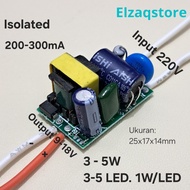 LED Driver Isolating AC to DC 3W - 5W Series 3-5 LED HPL 200-300mA