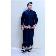 Setelan Sarung Celana Dan Baju Koko Busana Muslim Modern Viral Bahan Kattun Halus