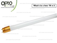 [JSE] LED 30W T8 (4FT) 6500K/DAYLIGHT GLASS TUBE LIGHT - 2PCS