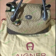 tas aigner original handbag second