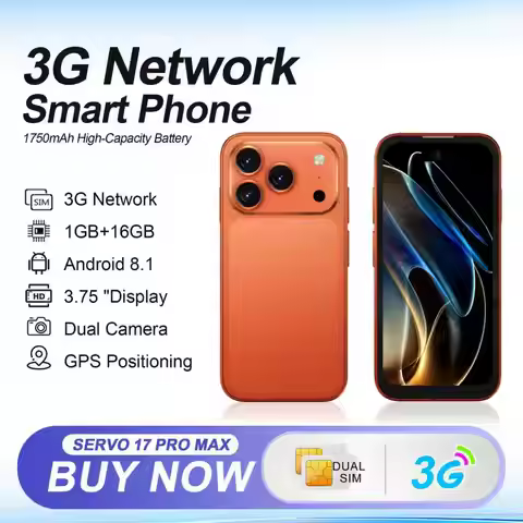 SERVO Mini Pocket Android Smart Phone 3G WCDMA Dual SIM Card 16GB ROM Play Store Facebook WiFi MP4 P