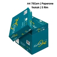 [ 1box = 5rim ] A4 75Gsm PAPERONE Paper A4 Paper