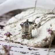 Moka pot necklace (Locket) (L Size) by linen.