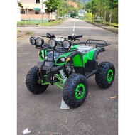 125cc ATV 8 Inch Double Four Wheeler Offroad All Terrain Vehicle Quad Bike 3 Speed Semi Auto Clutch 