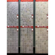 Outdoor Villa Courtyard Floor Tiles Garden Lime Stone Flower Tiles Balcony Terrace Yard Tiles Non-Sl