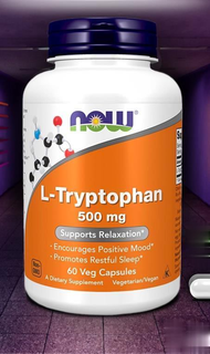 L-Tryptophan 500 MG 60 / 120 Capsules by NOW FOODS