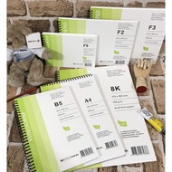 Butterfly Coil Watercolor Book 230g-18 Sheets (GHW-F0.F2.F3.B5.A4.8K Size)