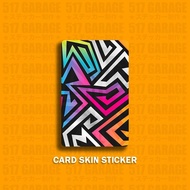 6 - Sticker Card, ATM skin | Decorative ATM Card Sticker, Apartment Card - Waterproof