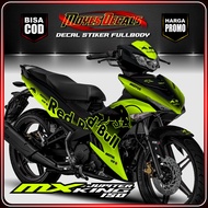 ⭐⭐⭐⭐⭐Decal New MX King 150 Motif Redbull Hijau stabilo Sticker Motor Yamaha New MX King 150 Full Bod