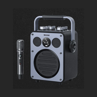 MLOVE RANGERS D5 ลำโพงคาราโอเกะพกพา 5 นิ้ว Bluetooth 5.0 OTG USB TF AUX แบต 9000mAh ไมค์ UHF