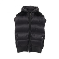 Rick Owens 雙面無袖連帽羽絨背心 #I46 尼龍羊羔皮二手