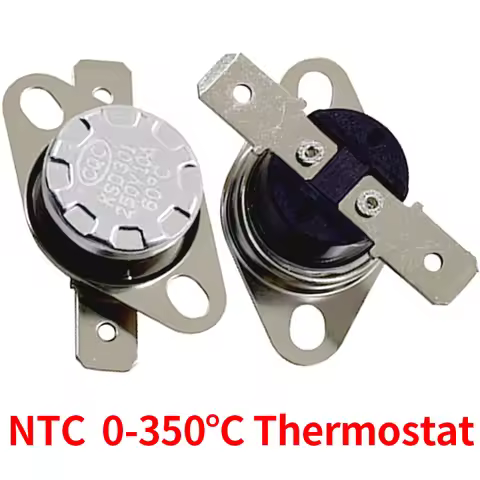 2/5/10PCS Bimetal Thermostat KSD302/KSD301 0-350C 10A250V 0C 10C 30C 40C 60C 70C 80C 90C 92C 100C 16