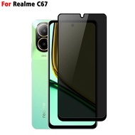 LAYAR Latest Realme C67 Anti-Spy Tempered Glass Screen Privacy Glass