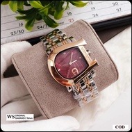 Jam Tangan Wanita Aigner Original Type : A1800 Baterai Combinasi Merah