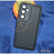 Case samsung s24 fe s24 s24 plus s24 ultra leather pro black case autofocus case