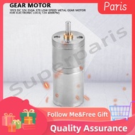 [Seller Recommend] Low Speed Metal Electric Electronic Lock Brush Gear Motor DC 12V 25GA-370 5 RPM-1