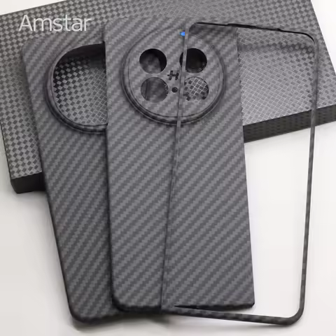 Amstar Carbon Fiber Phone Case for OPPO Find N5 Foldable Cover Ultra-thin Aramid Fiber Find N5 Fold 