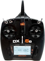 Spektrum DX6e 6-Channel DSMX 2.4GHz RC Radio Transmitter Only (No Receiver) with 250 Model Memory | 