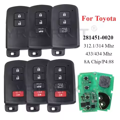 For Toyota Avalon Camry Corolla Prius Yaris Auris RAV4 Avalon 281451-0020 HYQ14FBA Keyless Smart Rem