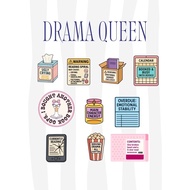 OhcaRtcruSh Dramatic Reader Sticker Set | Bookish Kindle E-Reader StickerGirl | Matte Vinyl