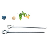 Outdoor Products 9-Shaped Floor Nails Round Ring Fixing Nails Galvanized Ring Canopy Tent Camping St