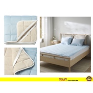 IKEA-KEJSAROLVON Mattress protector, beige/blue