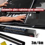 3m Car Window Tint Film Vlt 1% Roll Dark Shade Daytime Privacy Heat Control Anti-Uv Universal Sun Shade Sticker