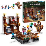 lego minecraft minecraft Minecraft 21272 Lindi Mansion Battle Arena Boys Children Assembled Toys Bui