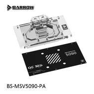 Barrow full coverage GPU Block for MSI RTX 5090 VENTUS 3X OC Water Cooling BS-MSV5090-PA
