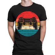 Gamers Gaming Game Controller Sunset Retro Vintage Mens  T-Shirts #TA-89