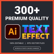 300+ Illustrator Text Effects | Premium Quality New 2025