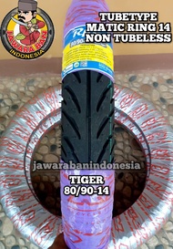 Ban Motor Matic Ring 14 Tubetype Non Tubeless Merk RPM Motif Tiger Turtle Flemmo Untuk Beat Spacy Sc