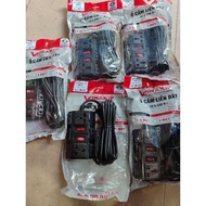 VINAKIP 6-WAY MULTI-FUNCTIONAL SOCKET WITH OC WIRE 57 - 5m 10A 250V ️