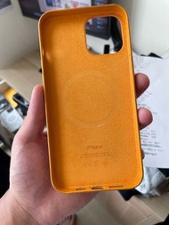 iPhone 12 Pro max Apple MagSafe 原廠 皮套 手機殼 皮革 黃