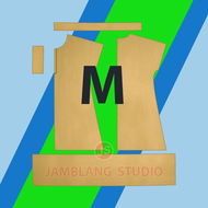Pola Instan Daster Ruffle [ Pola Baju Jamblang Studio ] Pola Daster Dewasa