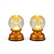 Electronic Incense Burner light-emitting Lotus Candle Light Rechargeable Electric Buddhist Candle Ho