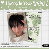 NEWEST COLLECTION PHOTOCARD HWANG IN YOUP VOL.2 GLOSSY LAMINATED MATERIAL 2 SIDES