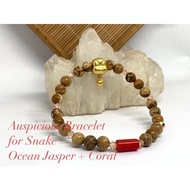 Feng Shui Auspicious Snake Charm Bracelet