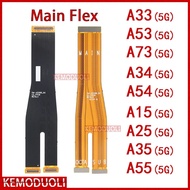 Kabel Penyambung Motherboard untuk Galaxy A33 A53 A73 A34 A54 A15 A25 A35 A55 4G 5G Main Board Flex