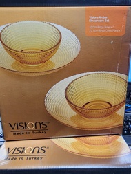 VISIONS Amber 玻璃餐具套裝