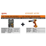 QUASA LCP-TS20B (0014020BS) ++ LCB-CW20B (00140W20B) CORDLESS IMPACT DRILL + CORDLESS IMPACT WRENCH