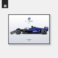 F1 เรซซิ่งคาร์ระดับหนึ่งภาพพิมพ์ตกแต่งกำแพงรูปเรซซิ่งคาร์ Ferrari สำหรับห้องนั่งเล่นและโซฟา พื้นผิวเ