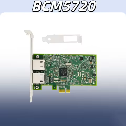 Original Broadcom 5720 Bcm5720 557m9 Dual 2Port 1g Gigabit Network Internet Card Pci-E X1 557m9 Dell