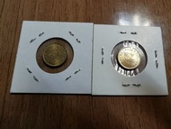 1971 ＆1972年英女皇五仙二枚AUNC品相