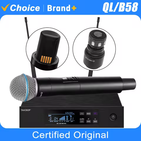 TAVOSOP Qlxd4 QLXD B58 High Quality Professional Wireless Microphone UHF Stage Performance Church Pa