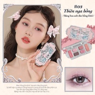 Flower Knows Bảng Phấn Mắt swan ballet Sáu Màu Sắc Hiệu Ứng Mịn Màng Lâu Trôi 6.5g