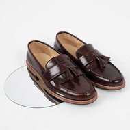 Moonlife Cara - Burgundy brush off รองเท้าหนัง