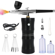 Kit airbrush Ykall, dilengkapi dengan pemampat udara, kit airbrush 7.4V 34PSI yang telah dinaik tara